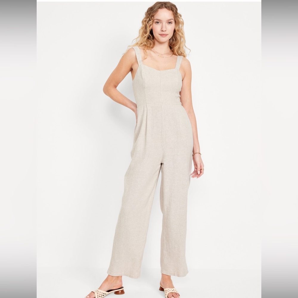 NWT Linen Jumpsuit - Old Navy Size S